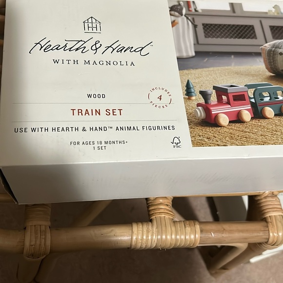 COPY - Hearth & Hand Wood Train Set, Ages 18 months + - Picture 1 of 4